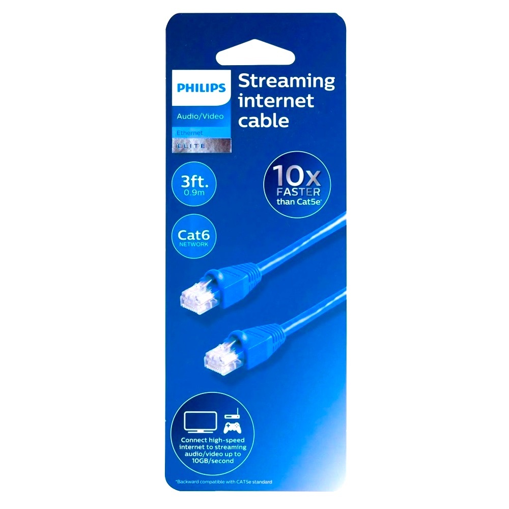 Philips Elite 3ft Streaming Internet Cable 3ft Car6